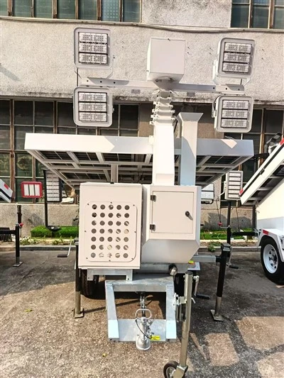 SM05 aurinkovalotorni 3 kW:n dieselgeneraattorilla